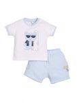 BABY GO 100% Pure Cotton T-shirt and Shorts Set for Baby Boys