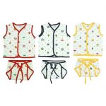 CUTE LANDINGS New Born Baby Soft Pure Cotton Sleeve Vest/Jhablas