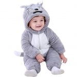 BRANDONN Boy Baby Flannel Jumpsuit Panda Style Cosplay Clothes Bunting Outfits Snowsuit Hooded Romper Outwear