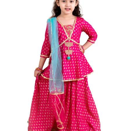 Pspeaches Girls Lehenga CholiAbout this item Brand : Pspeaches Type : Lehenga Choli Set Top fabric : Cotton Bottom fabric : Cotton