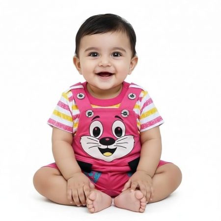 Baby Boys and Girls Dungree Dress Set