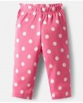 Babyhug Cotton Knit Full Sleeves Co-ords Night Suit with Polka Dot Print - Pink