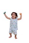 Organic Cotton Half Sleeve Top and Shorts Set | Night Suit for Boys & Girls | Sleepwear Kids Products | Night Wear Rompers | Full Cover Dress