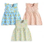 LuvLap Girl's Cotton H/S Frock