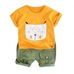 Bold N Elegant Unisex Child Cotton Solid - Be Bold Inside & Elegant Outside T-Shirt And Shorts Clothing Set