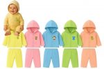 Newborn Unisex Cotton Dress Hoodie Cap with Pants| 0-3 Months Winter Outfit for Infant| Multicolour 5 Combo Pack Boy & Girl Baby Dress