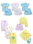 Peek A Boo by Rupa Baby Boys' Gift Set, Perfect for Baby Shower Clothing Set, 100% Cotton, Ultra Soft, Breathable