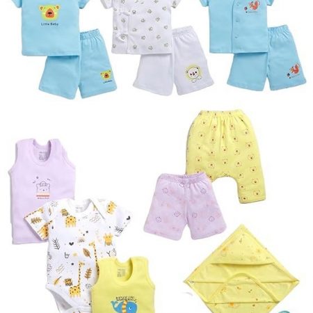 Peek A Boo by Rupa Baby Boys' Gift Set, Perfect for Baby Shower Clothing Set, 100% Cotton, Ultra Soft, Breathable