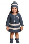Handmade New Born Baby Frock Midi/Knee Length for Girls Dress with Jacket Cap & Shoes Wedding Birthday Party Baby Showers 0-24 Months