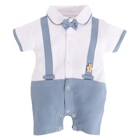 BABY GO 100% Cotton Full Sleeve Regular Fit Regular Romper For Baby Boys