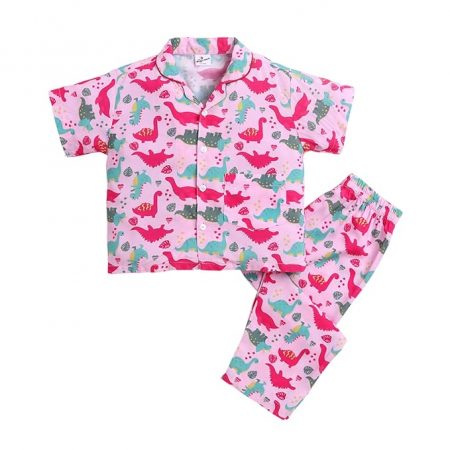 The Magic Wand Cotton Half Sleeves Christmas Night Dress for Boy & Girls, Night Suit/Nightdress/Sleepsuit/Sleepwear/Nightwear for Kids Top & Pyjama Combo Set