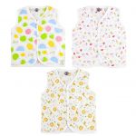 Cotton Button Jhablas for New Born Baby 0-3 Months, Soft & Comfortable Vest Jablas Set, for Boys & Girls, Pack of 3, New Launch