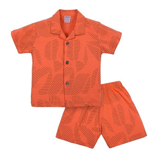 3BROS Baby Boys & Baby Girls Pure Cotton Clothing Set Casual Half Sleeves Shirt with Shorts Set For Boys & Girls