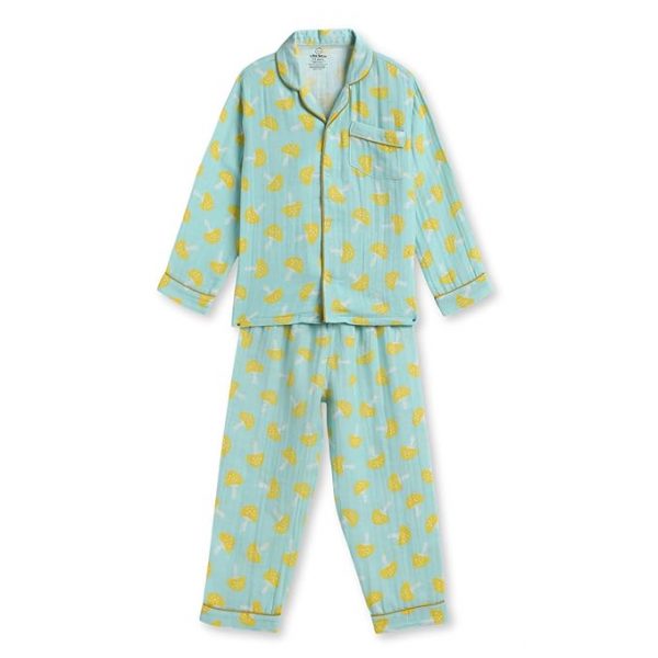 The Boo Boo Club Muslin Cotton Print Muslin Night Suit for Boys and Girls | Sleepwear for Babies | Pajama Set for Kids | Night wear for Baby