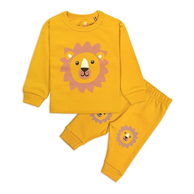 Real Basics Unisex Cotton Fleece Full Sleeve Track Suit for Boys & Girls