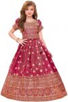 White Button Girls Girls Lehenga Choli