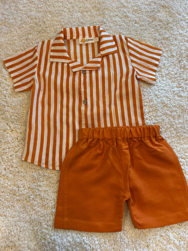 Klingaru Co-ord Set - Orange Stripes