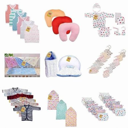 Fareto Baby's Cotton Clothing Combo Pack of 9