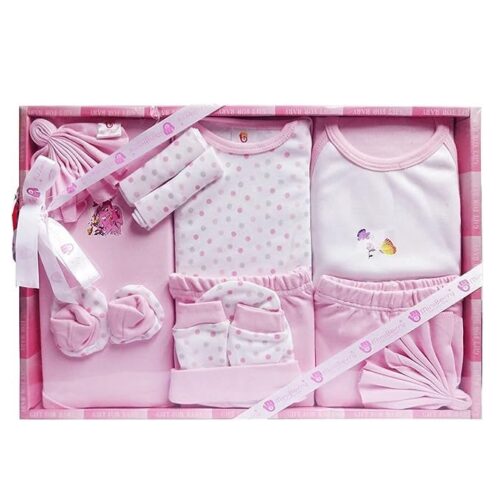 EIO Unisex Kids Cotton Solid Clothing Gift Set -13 Pieces