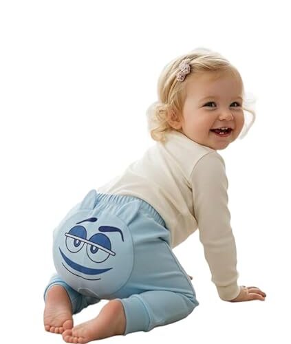A.T.U.N. (ALL THINGS UBER NICE) Baby Girls 100% Cotton Bum Pants | Soft Feel Printed Back Design with Elastic Waistband | Comfortable Stretch Fit Bottom Wear | Cute Stylish Baby Clothing for Infants
