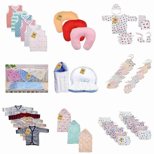 Fareto Baby's Cotton Clothing Combo Pack of 9